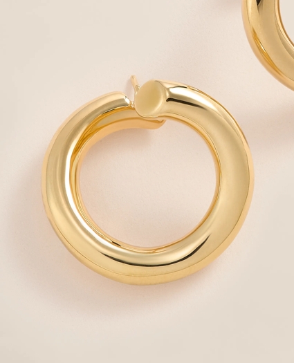 14k Gold Hoop Earrings, image 4