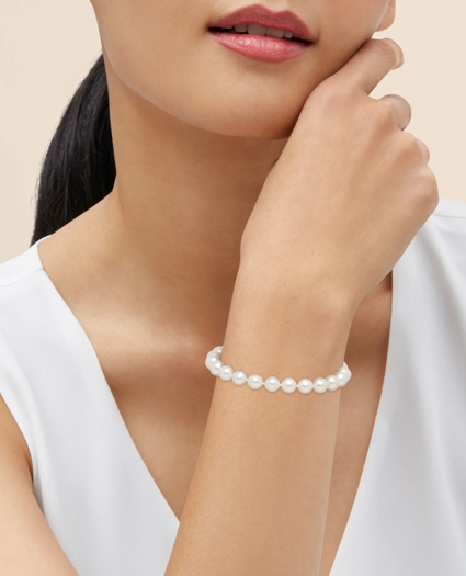 14k Gold Pearl Bracelet, image 2