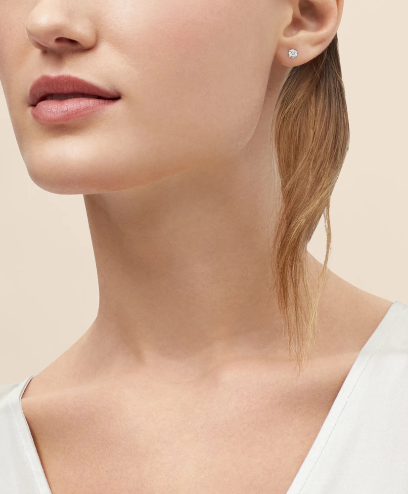 1 CT. Lab-Grown Diamond 14k Gold Stud Earrings, image 2