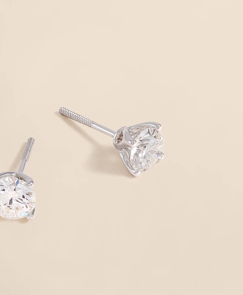 1 CT. Lab-Grown Diamond 14k Gold Stud Earrings, image 4
