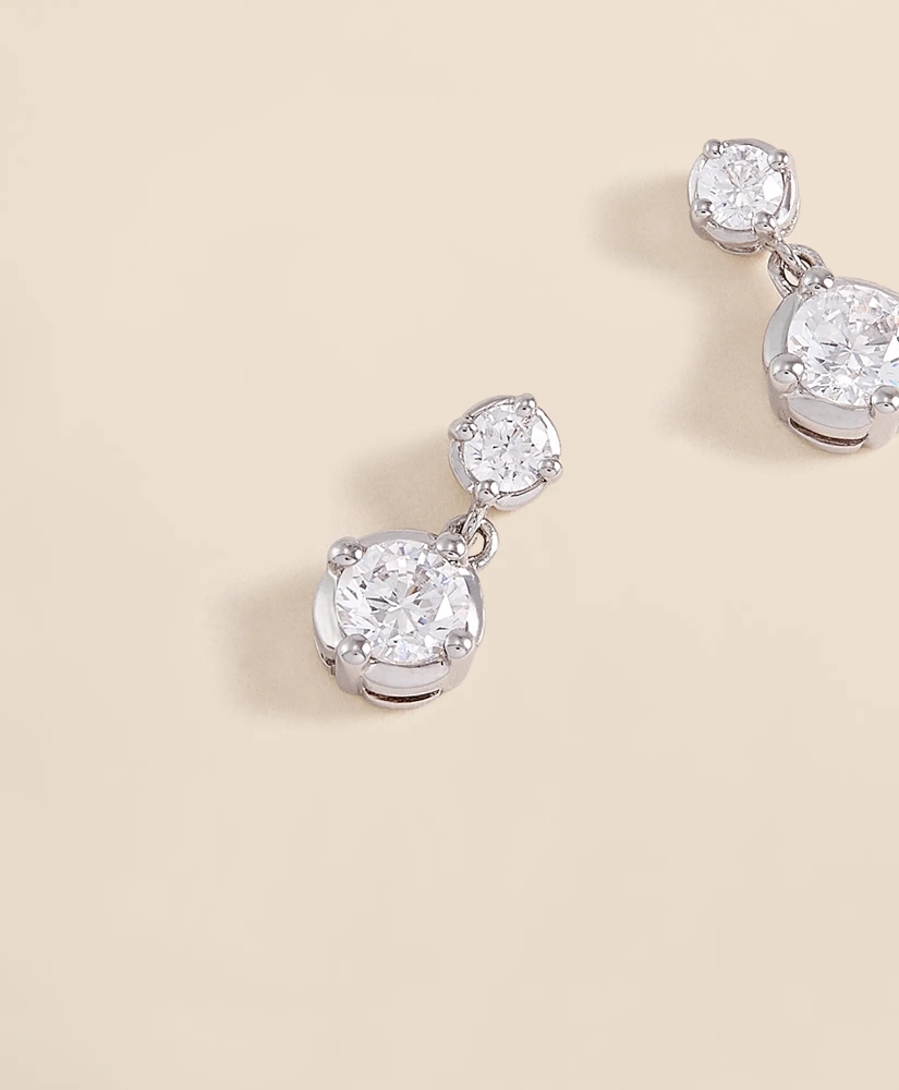 0.5 CT. Lab-Grown Diamond 14k Gold Drop Earrings, image 2