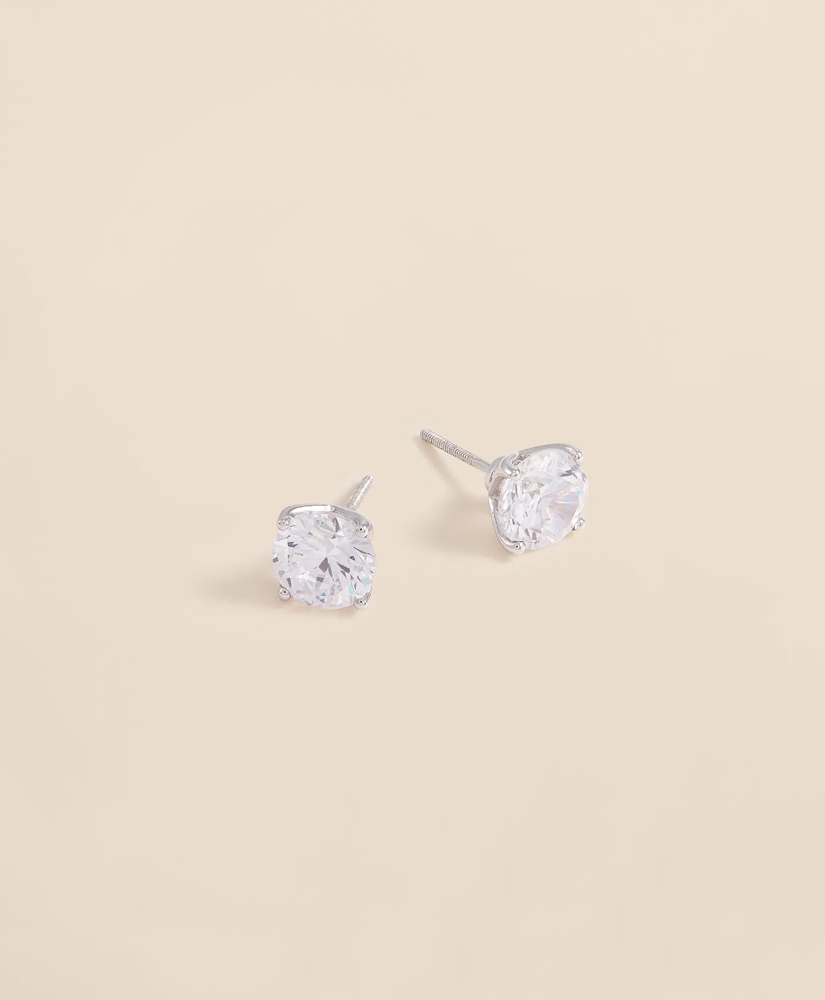 3 CT. Lab-Grown Diamond 14k Gold Stud Earrings, image 1