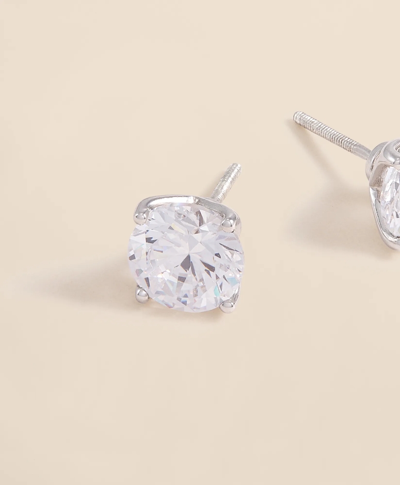 3 CT. Lab-Grown Diamond 14k Gold Stud Earrings, image 4