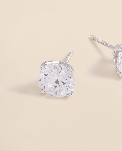 3 CT. Lab-Grown Diamond 14k Gold Stud Earrings, image 4