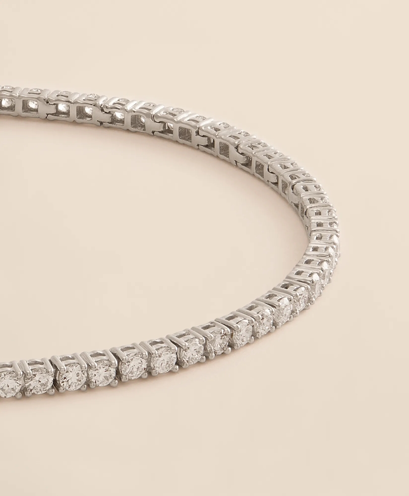 3 CT. Lab-Grown Diamond 14k White Gold Tennis Bracelet, image 3