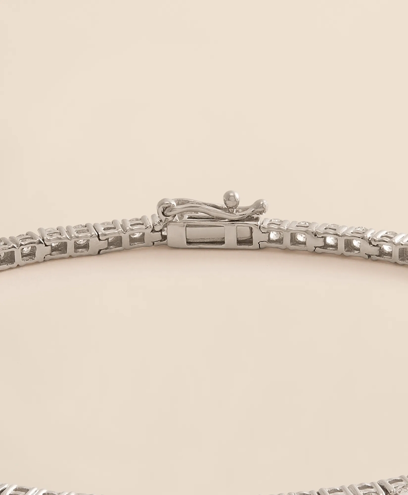 3 CT. Lab-Grown Diamond 14k White Gold Tennis Bracelet, image 4