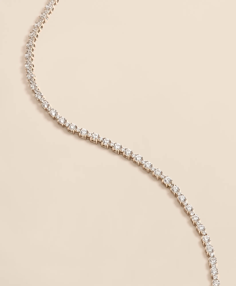 5 CT. Lab-Grown Diamond 14k White Gold Tennis Necklace, image 3
