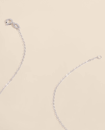 0.63 CT. Lab-Grown Diamond 3mm Sapphire 14k White Gold Necklace, image 4