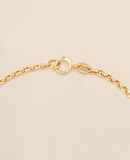 14k Gold Heart Pendant Bracelet, image 4