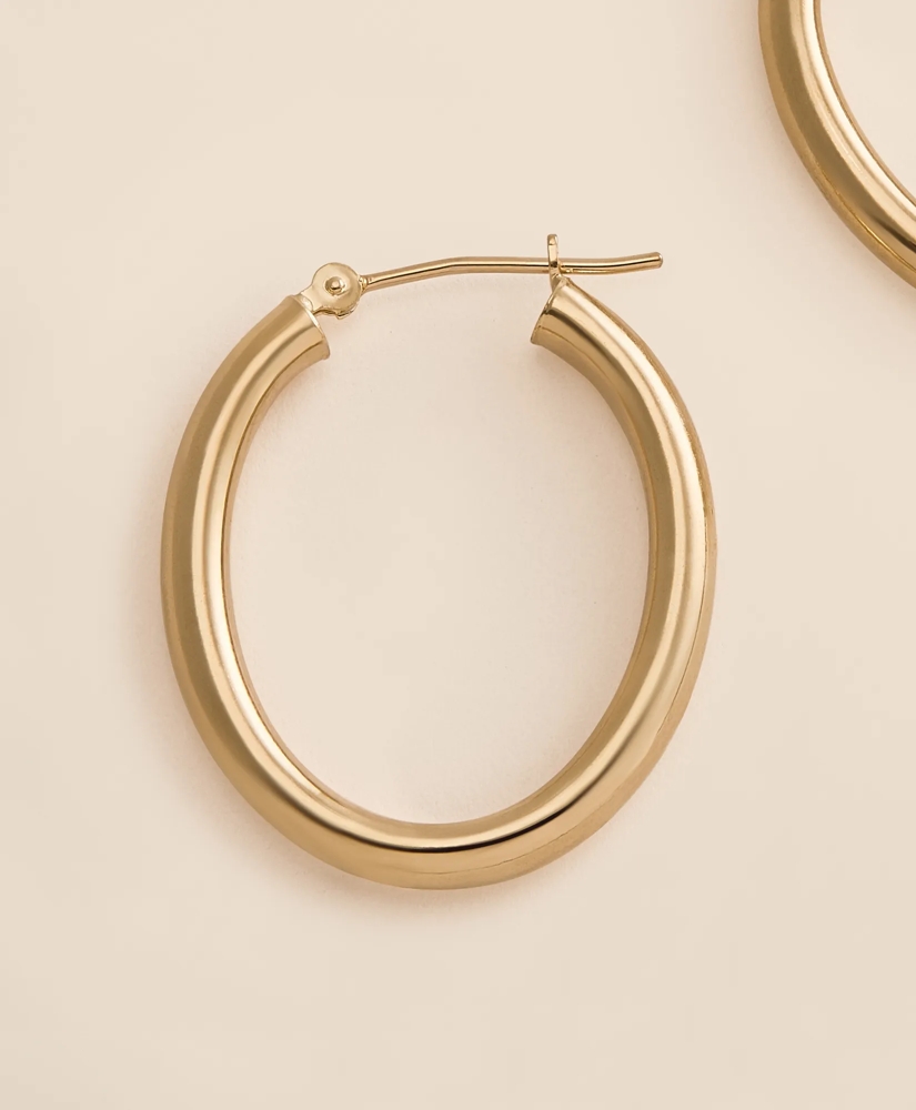 14k Gold Small Hoop Earrings, image 3