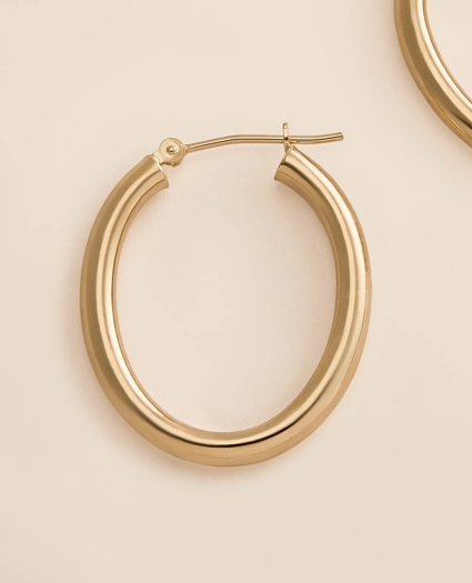 14k Gold Small Hoop Earrings, image 3