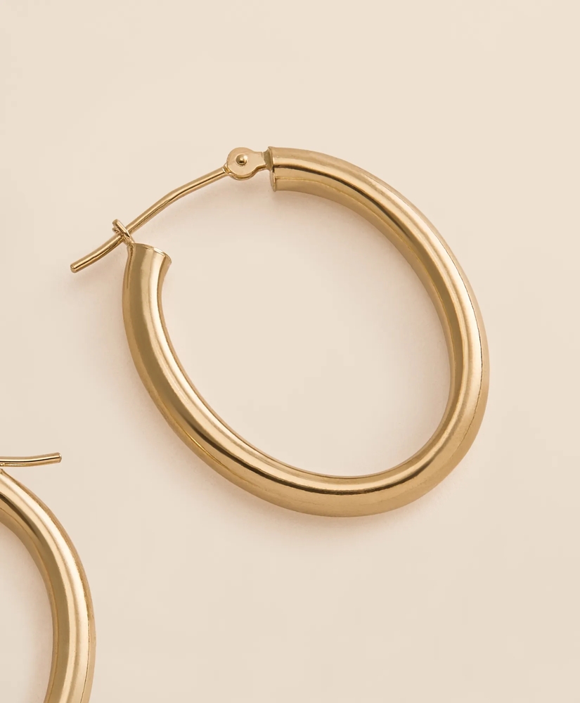 14k Gold Small Hoop Earrings, image 4