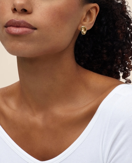 14k Gold Stud Earrings, image 2