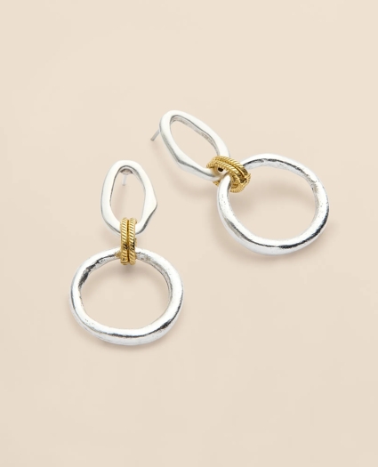 Loni Paul Mixed-Metal Earrings in Sterling Silver & 14K Plated Gold, image 3
