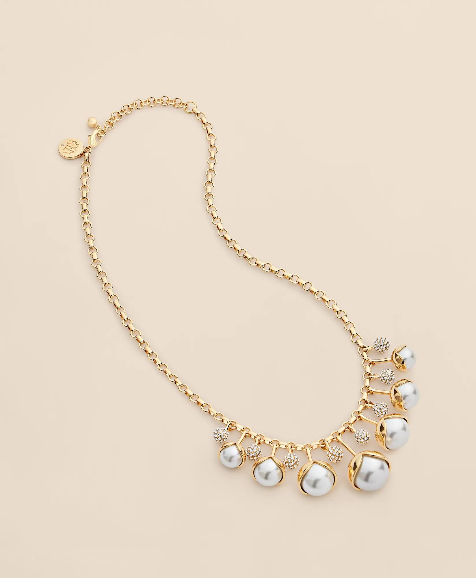 Cubic Zirconia Drop Necklace, image 1