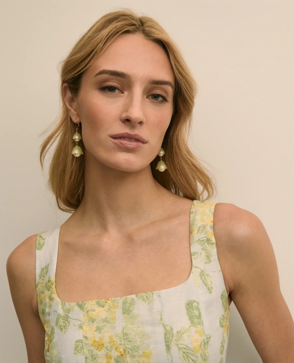 Faux Pearl Drop Earrings, image 2