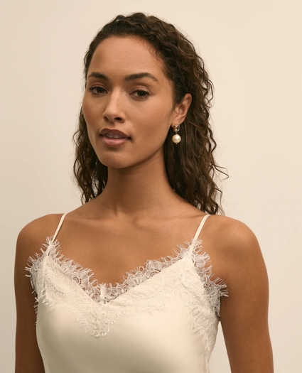 Faux Pearl Drop Earrings, image 2