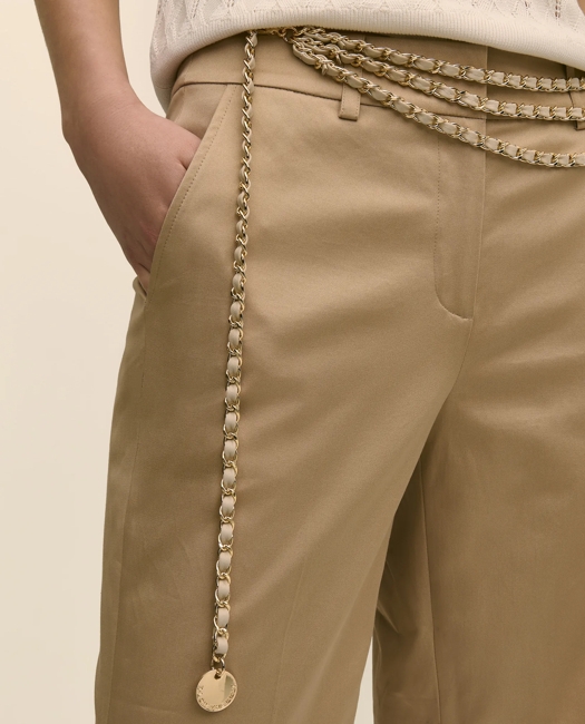 B-Low the Belt Gold-Tone Chain & Leather Waist Belt