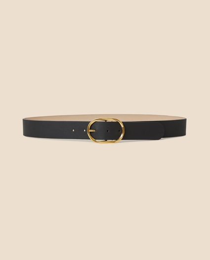 B-Low the Belt Gold-Tone & Leather Twisted Buckle Belt, image 1