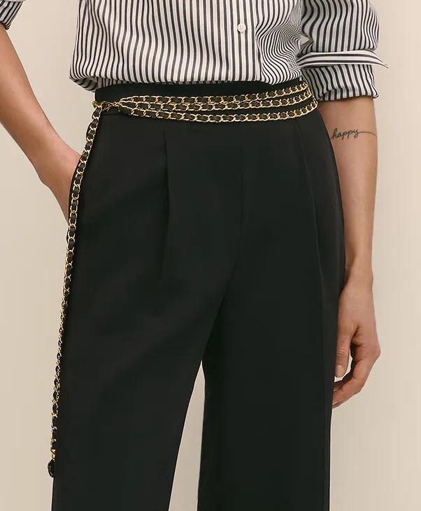 B-Low the Belt Mini-Chain Leather Belt