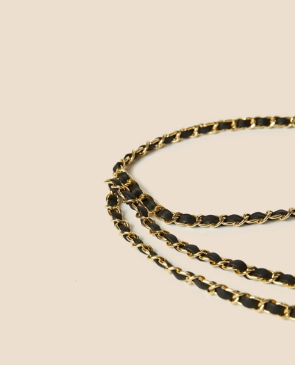 B-Low the Belt Mini-Chain Leather Belt, image 4