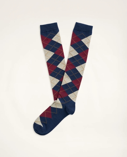 Knee High Argyle Socks