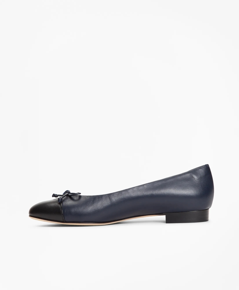 Color-block Leather Flats, image 3