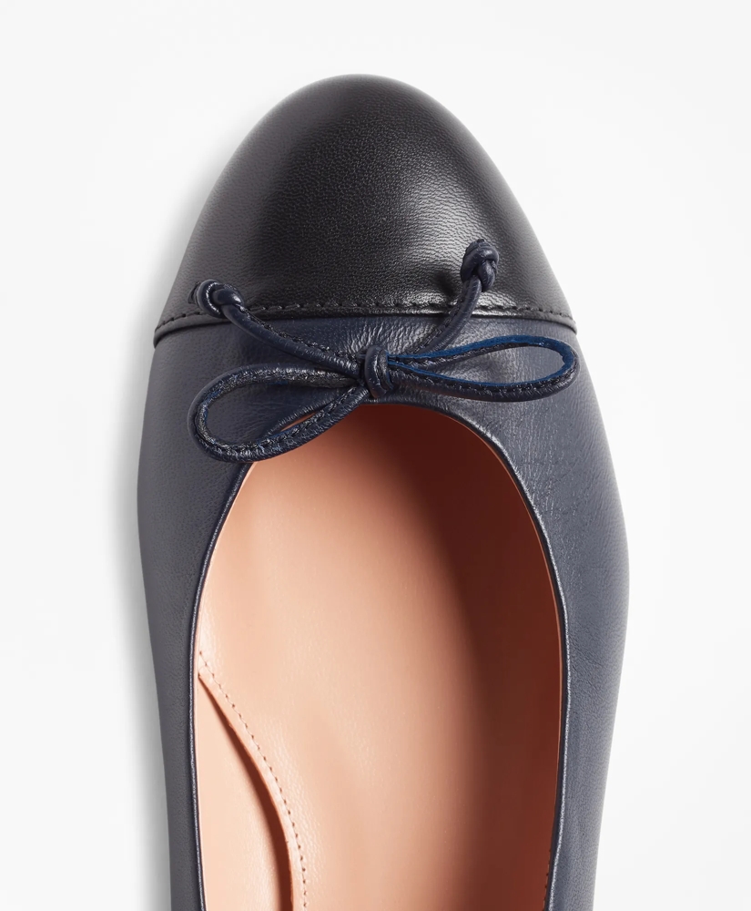Color-block Leather Flats, image 4