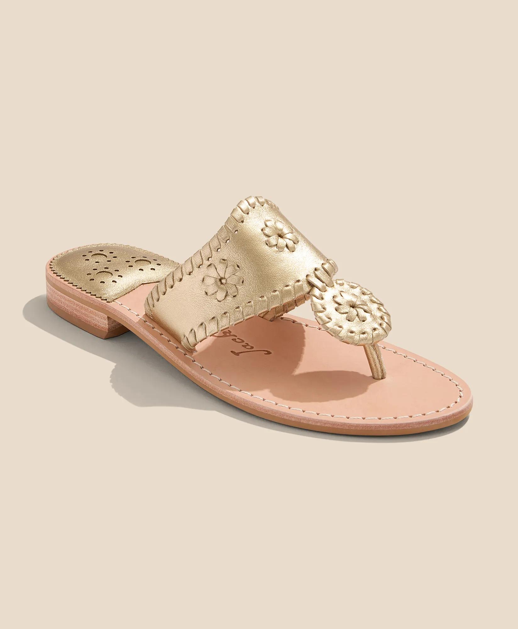 Jack Rogers Flat Leather Sandals