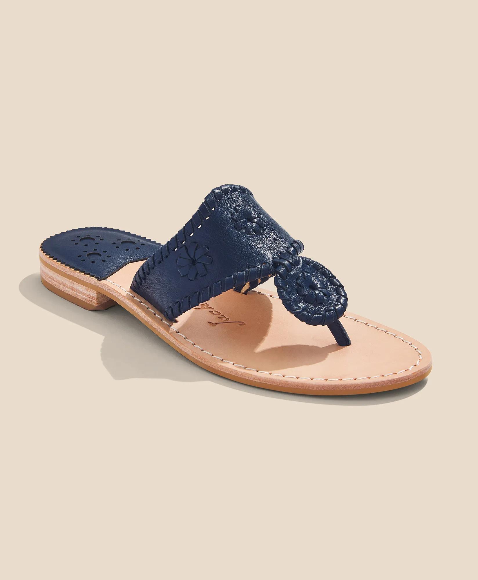 Jack Rogers Flat Leather Sandals