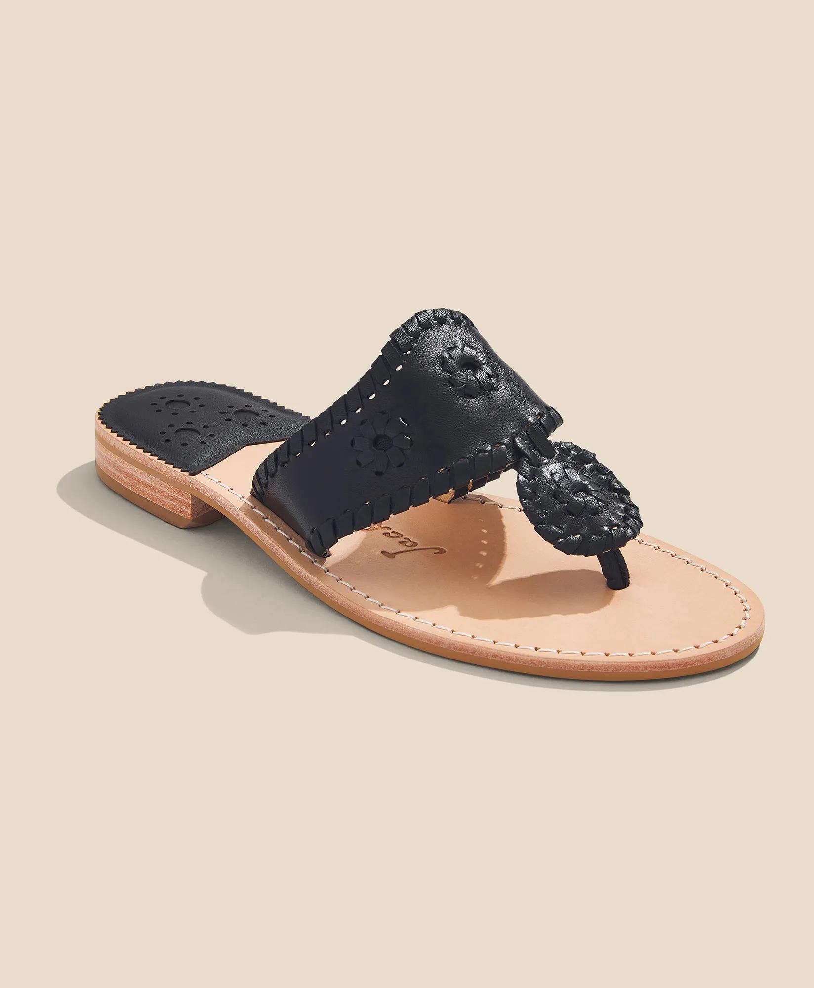 Jack Rogers Flat Leather Sandals