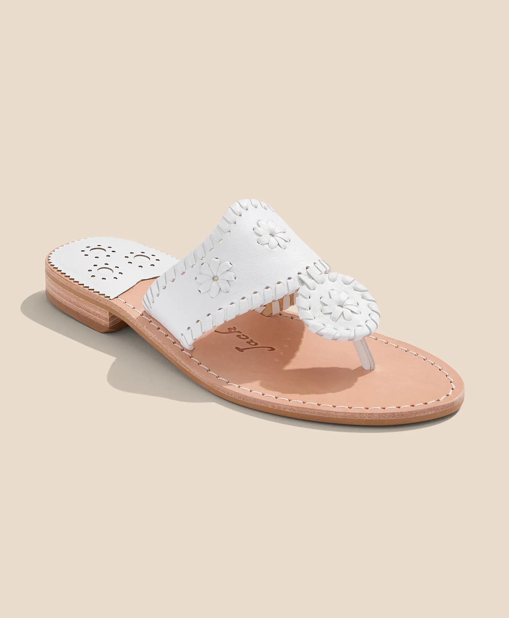 Jack Rogers Flat Leather Sandals