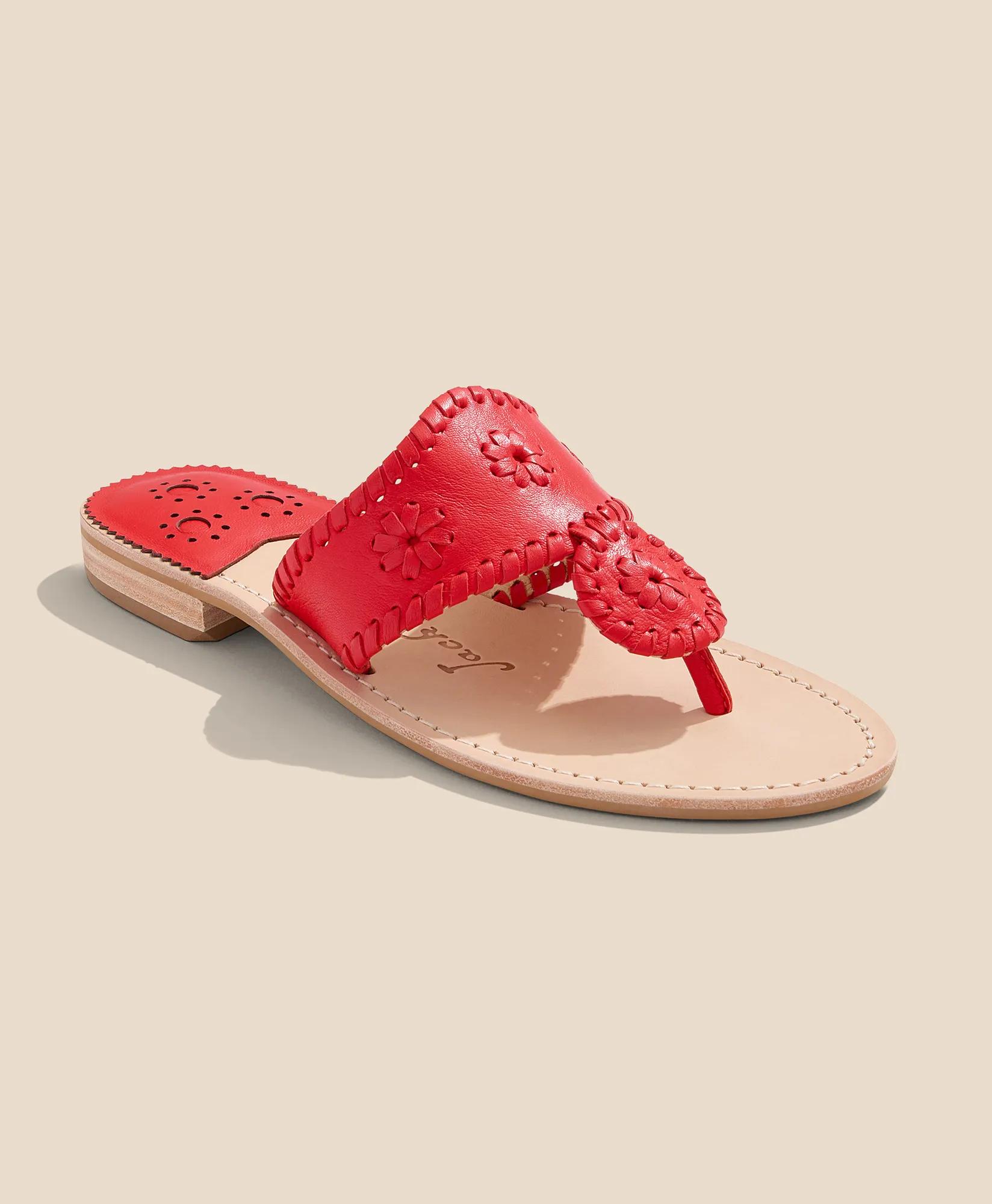 Jack Rogers Flat Leather Sandals