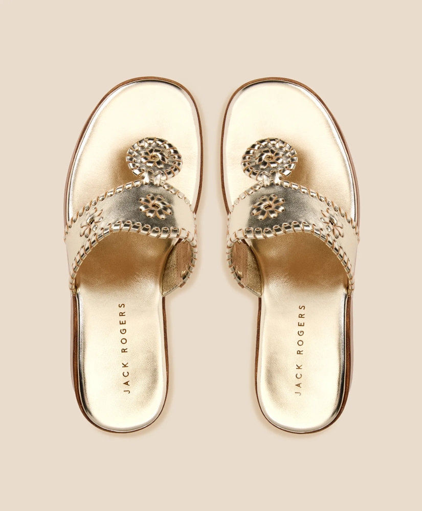 Jack Rogers Platinum Wedge Sandals, image 2