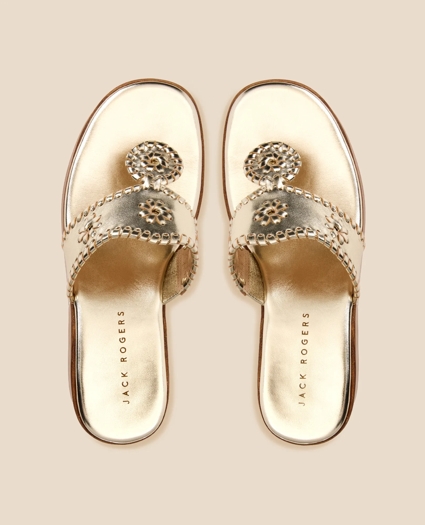 Jack Rogers Platinum Wedge Sandals, image 2