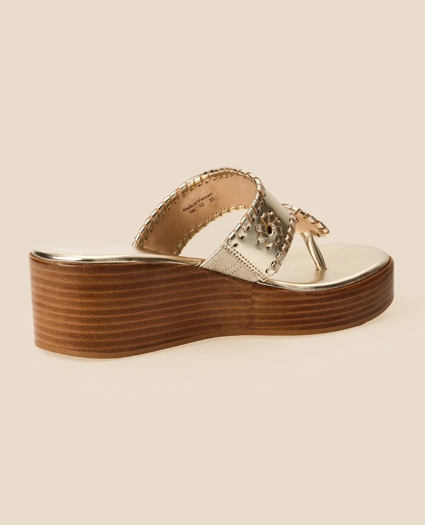 Jack Rogers Platinum Wedge Sandals, image 4