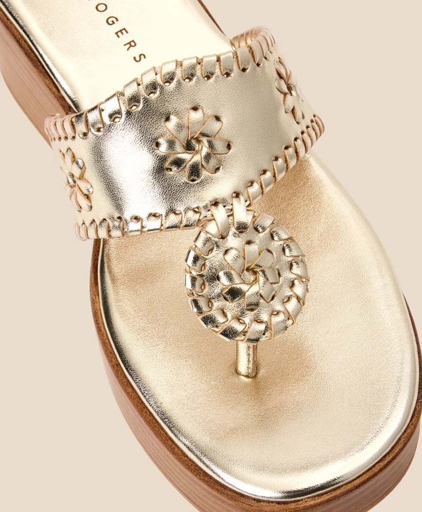 Jack Rogers Platinum Wedge Sandals, image 6