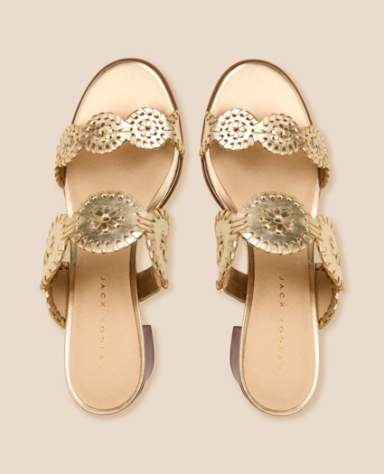 Jack Rogers Lauren Mid-Heel Leather Sandals, image 3
