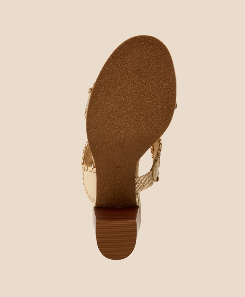 Jack Rogers Lauren Mid-Heel Leather Sandals, image 5