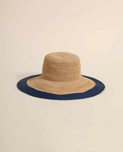 Flora Bella Raffia Sun Hat With Contrast Brim