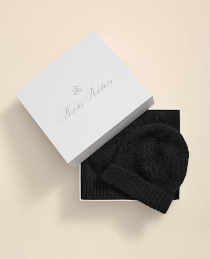 Cotton-Alpaca-Wool Blend Hat & Scarf Boxed Set, image 2
