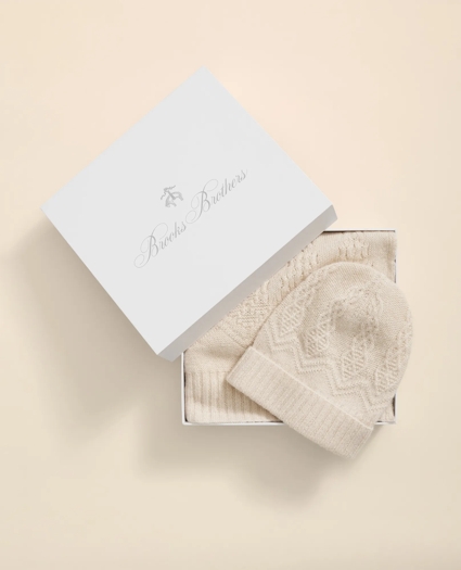 Cotton-Alpaca-Wool Blend Hat & Scarf Boxed Set, image 2