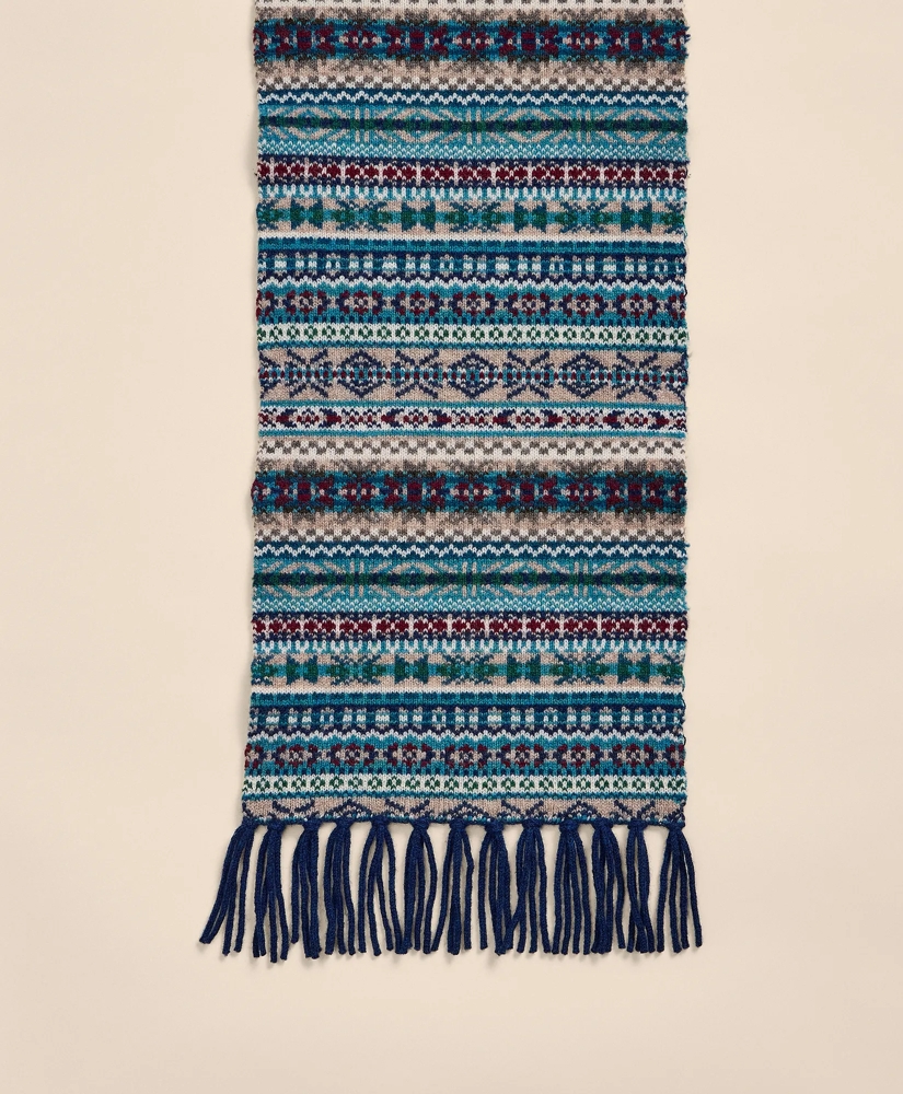 Merino Wool Fair Isle Scarf, image 3