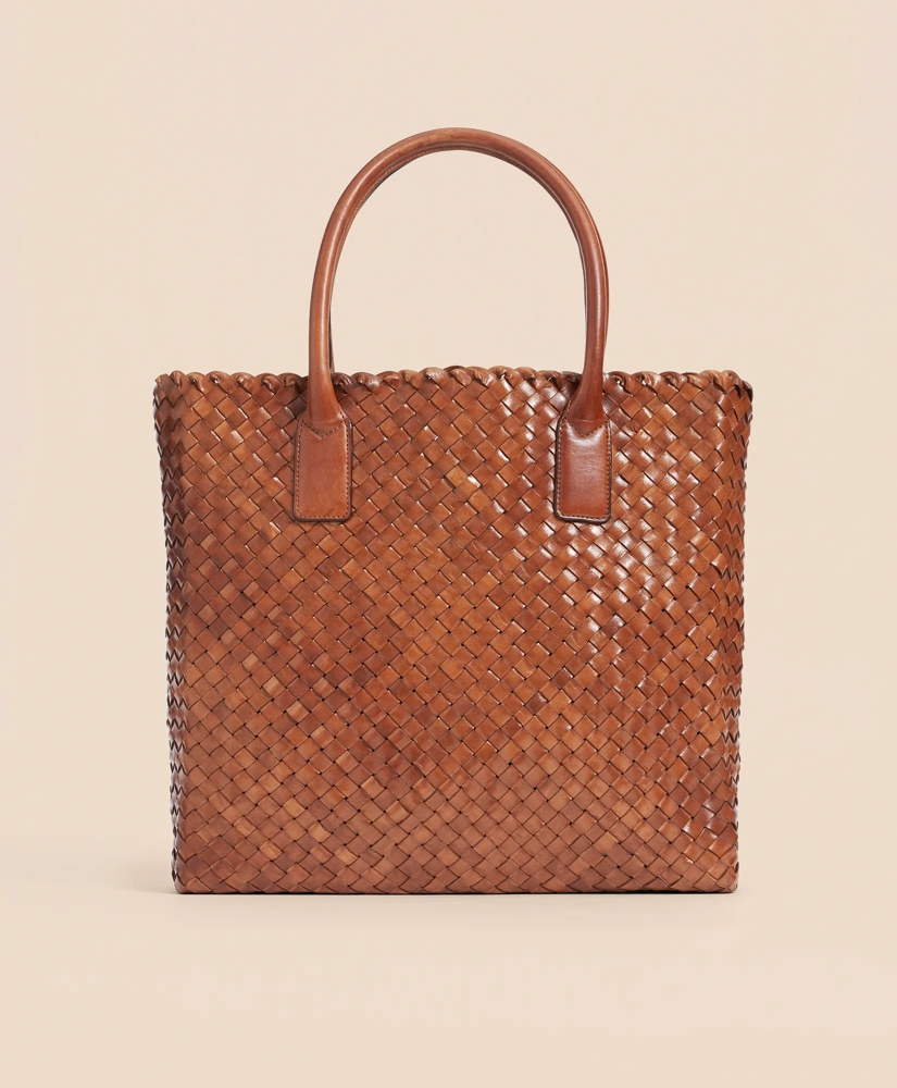 Woven Leather Tote Bag, image 2