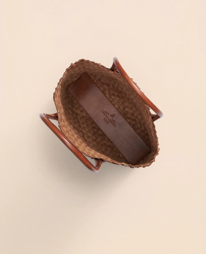 Woven Leather Tote Bag, image 3
