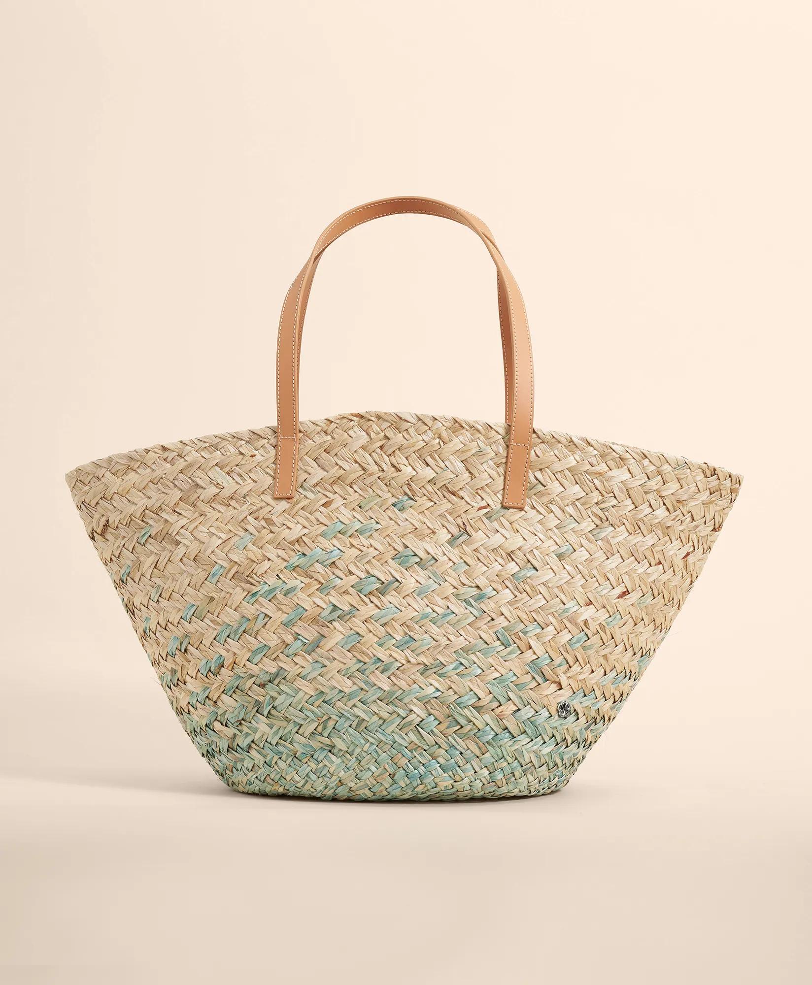 Flora Bella Straw Dip-Dye Shopper Bag