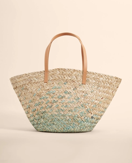 Flora Bella Straw Dip-Dye Shopper Bag, image 1