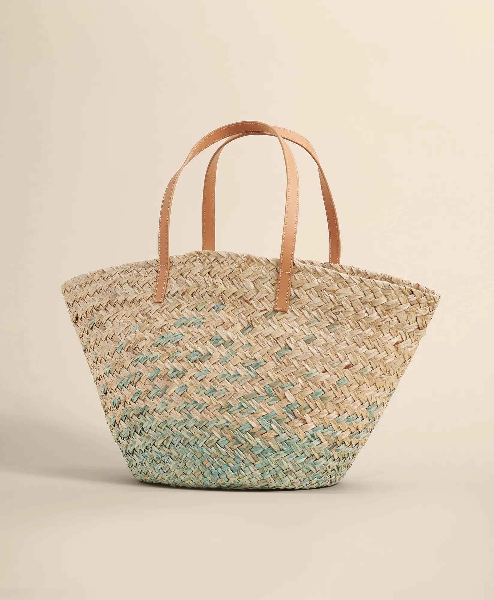 Flora Bella Straw Dip-Dye Shopper Bag