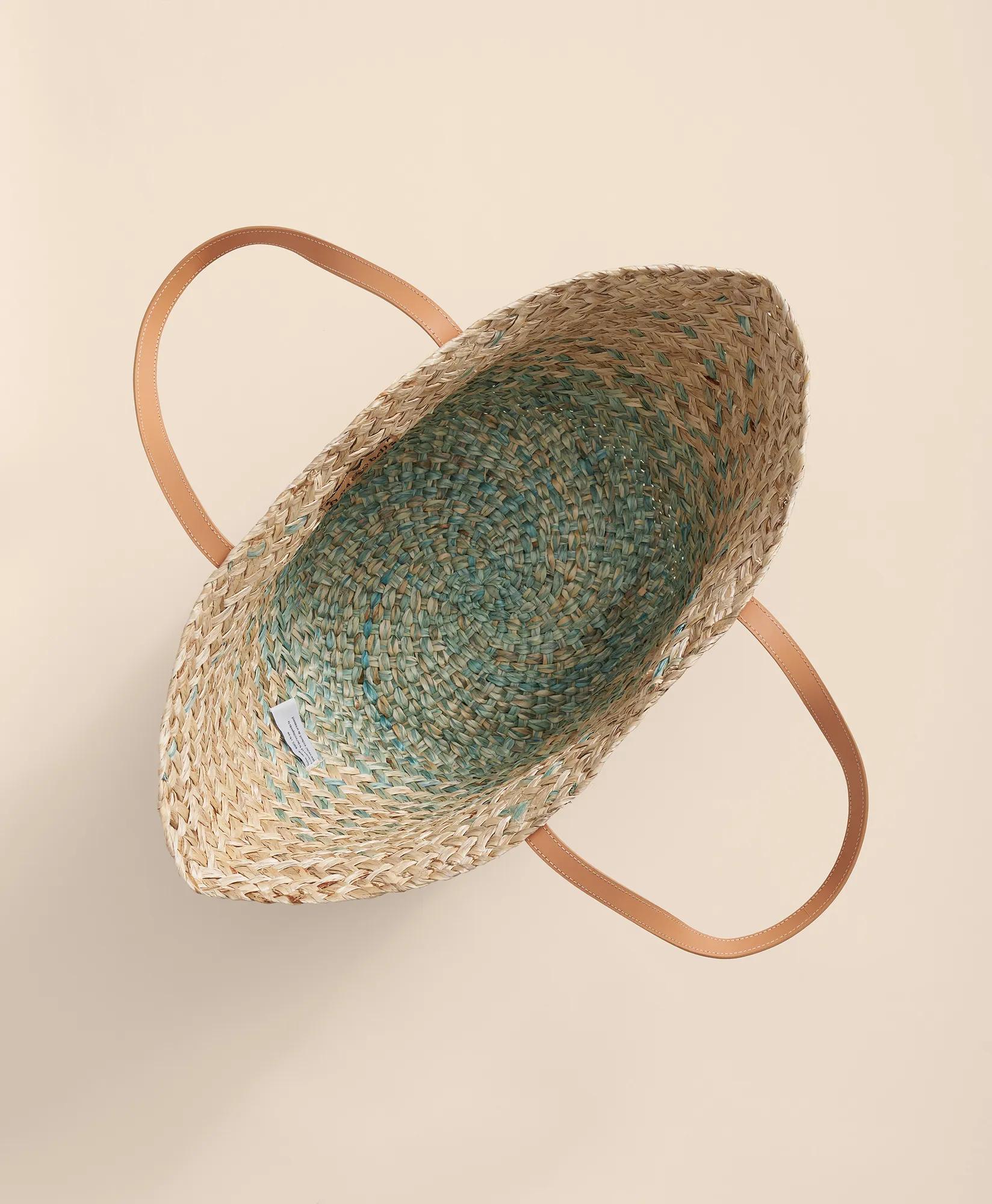 Flora Bella Straw Dip-Dye Shopper Bag - Thumbnail 2