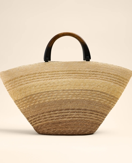 Eugenia Kim Wood-Straw Ombre Beach Bag, image 4